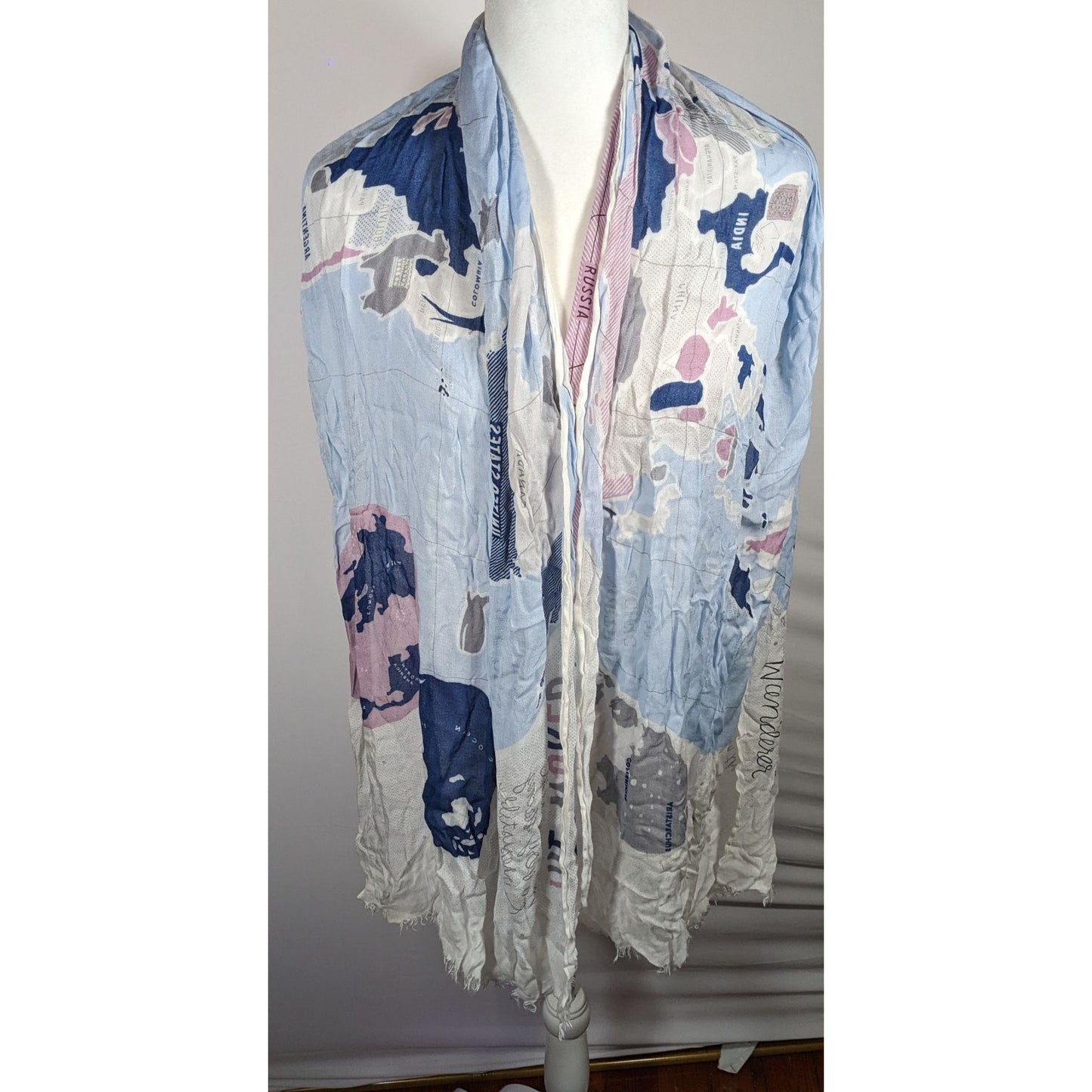 Kate Spade Wanderlust World Map Lightweight Scarf