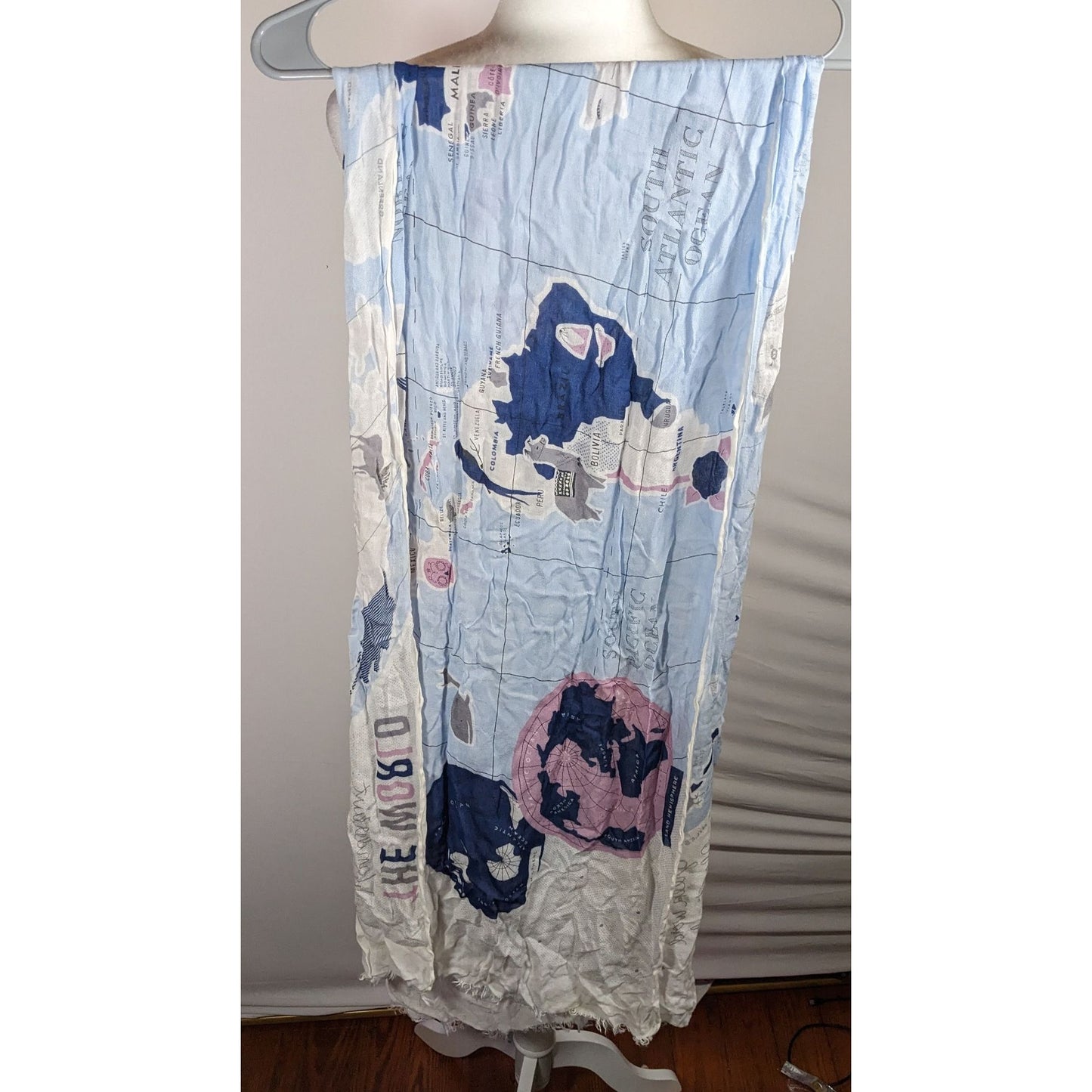 Kate Spade Wanderlust World Map Lightweight Scarf