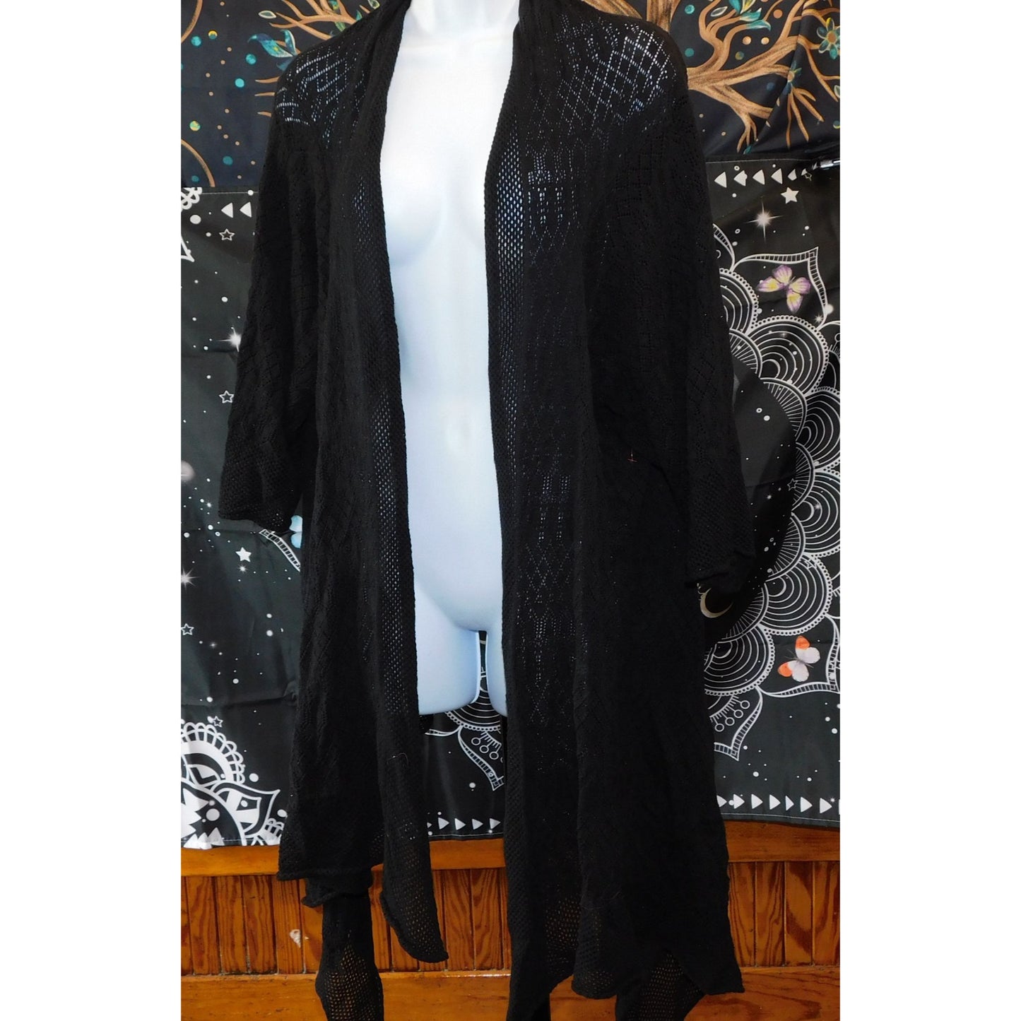 Contemporary Edge Gothic Flyaway Cardigan