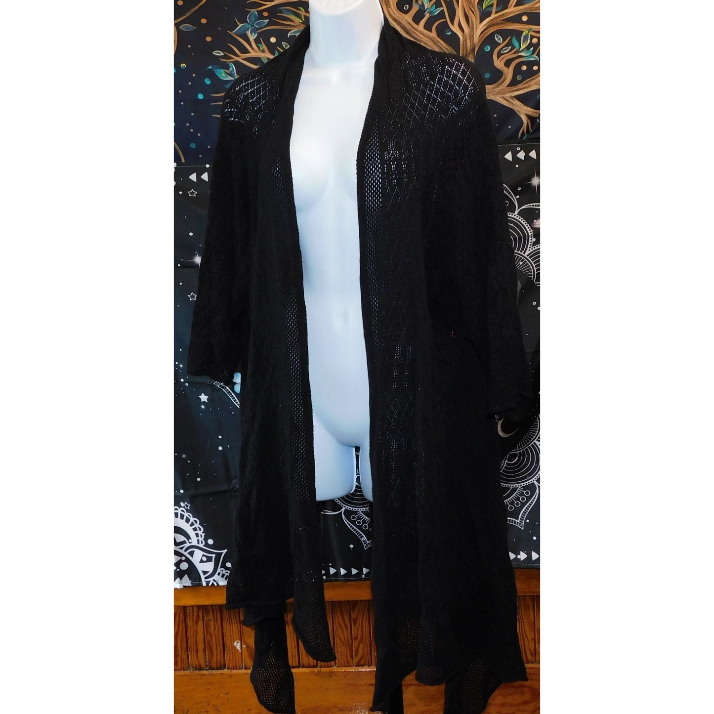 Contemporary Edge Gothic Flyaway Cardigan