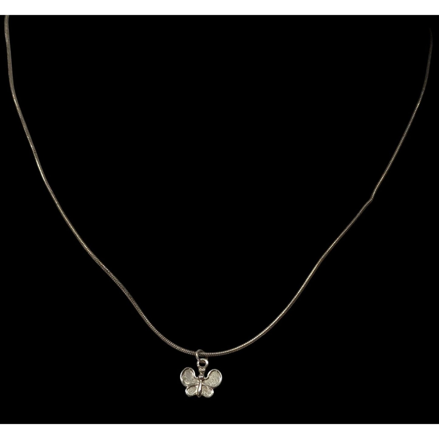 Fairycore Minimalist Butterfly Charm Pendant Necklace