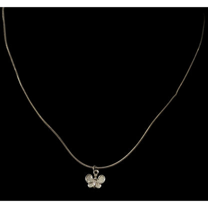 Fairycore Minimalist Butterfly Charm Pendant Necklace