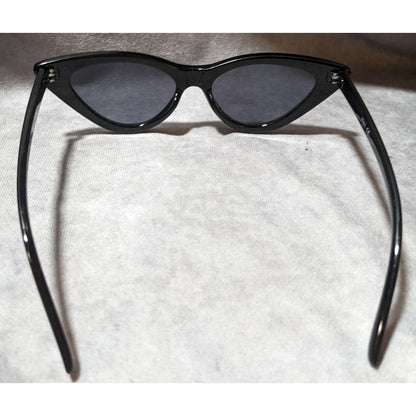 Sojos Gothic Vampire Slim Black Cateye Sunglasses