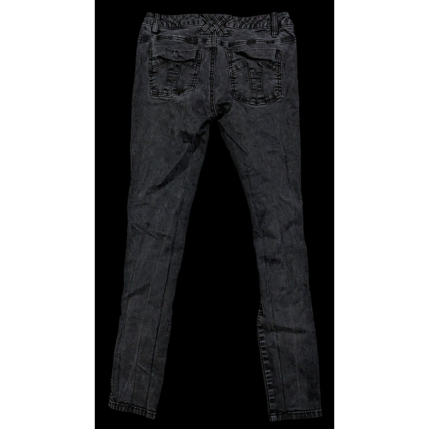 Vintage Y2K Gothic Distressed Skinny Jeans by TrippNYC