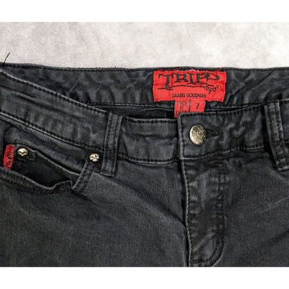 Vintage Y2K Gothic Distressed Skinny Jeans by TrippNYC