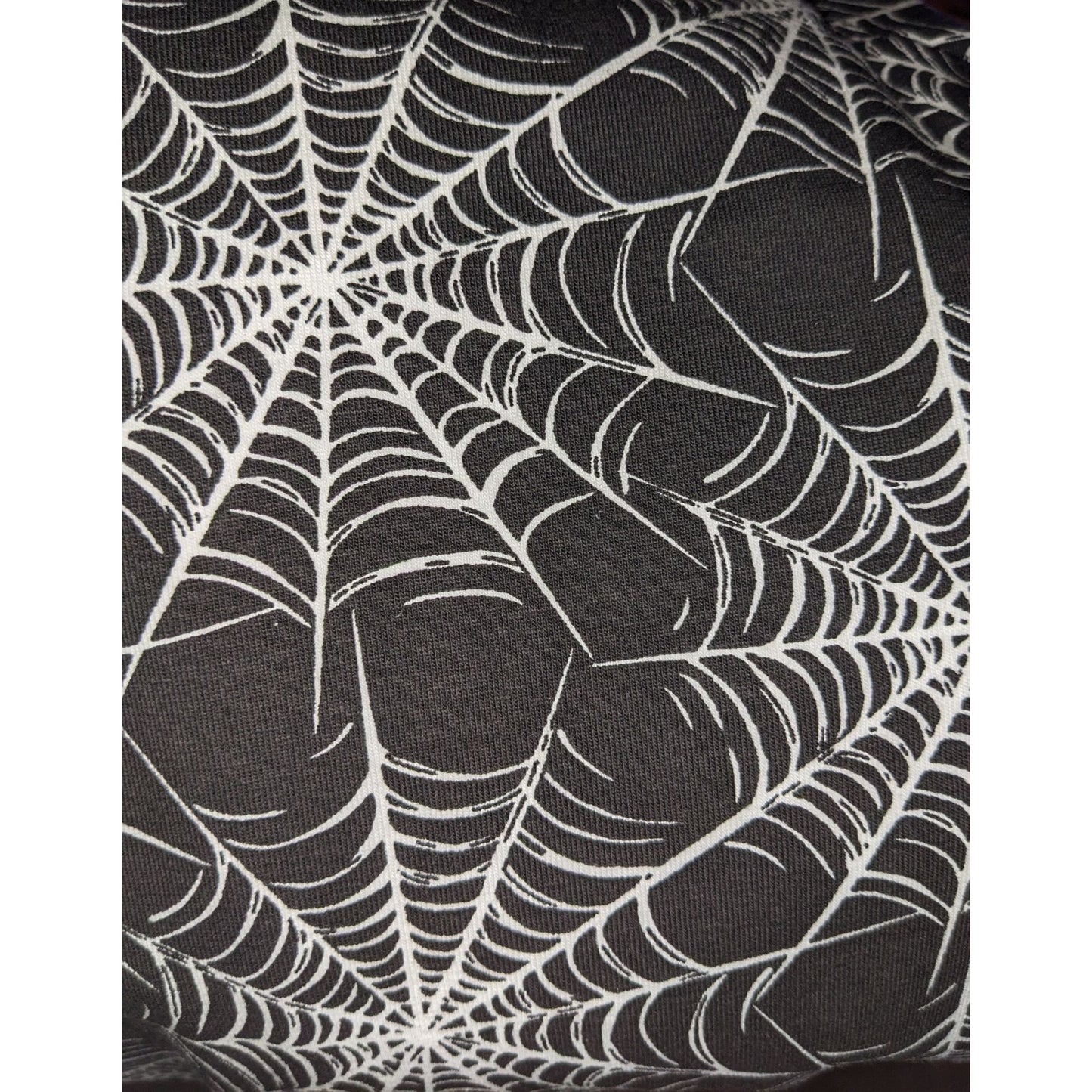 No Boundaries Gothic Spider Web Leggings Size Large 11/13 Black & White Stretchy NWT