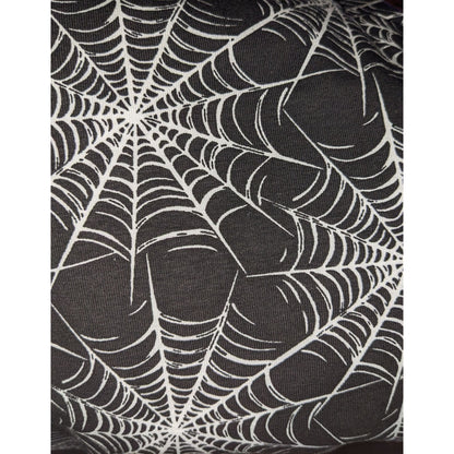 No Boundaries Gothic Spider Web Leggings Size Large 11/13 Black & White Stretchy NWT