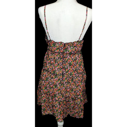 B. Darlin Tiered Floral Black and Pink Dress