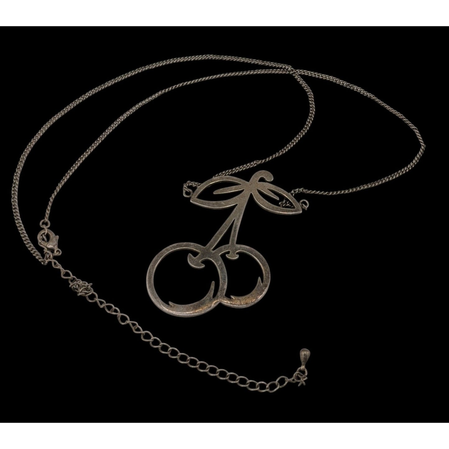Retro Rockabilly Cherry Pendant Necklace