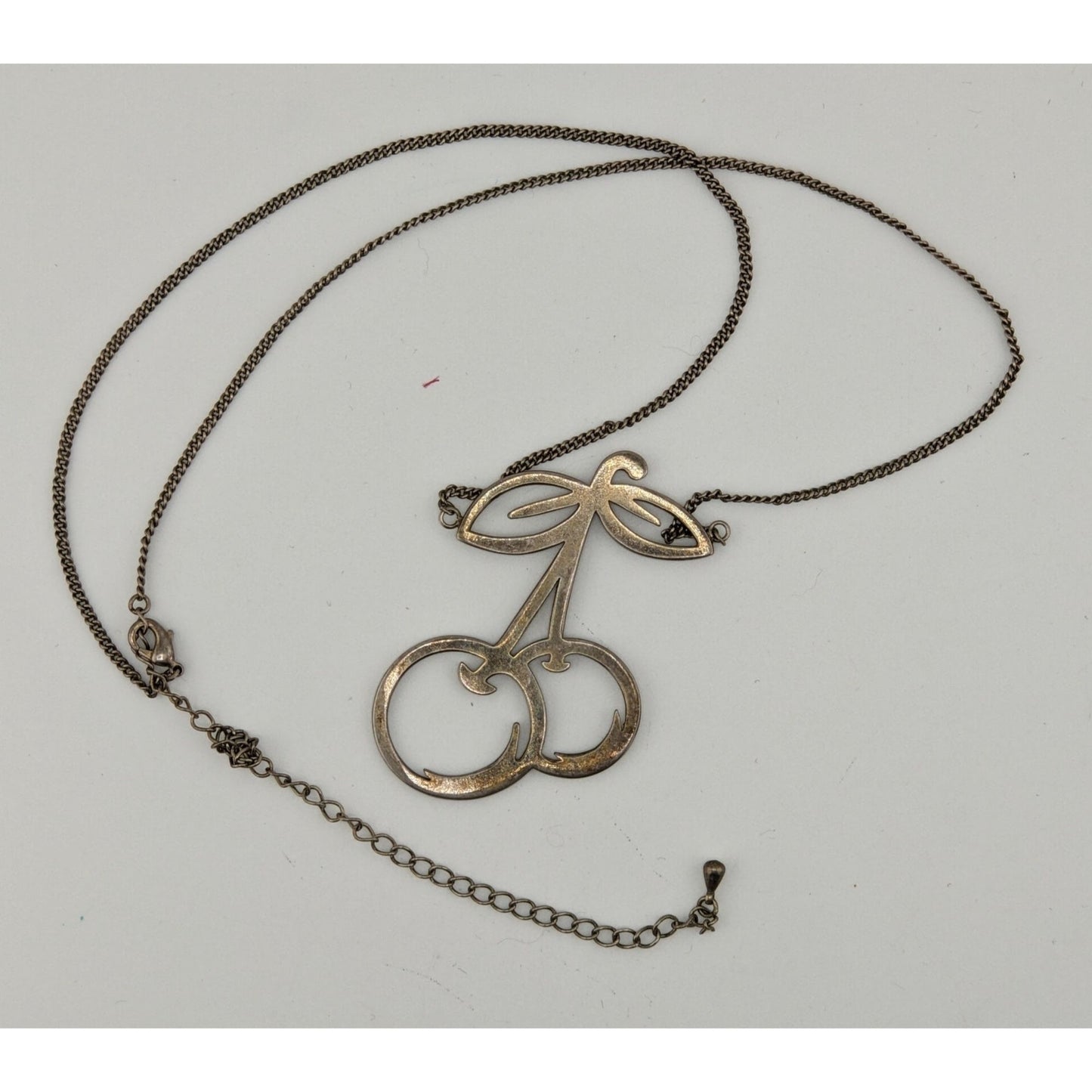 Retro Rockabilly Cherry Pendant Necklace