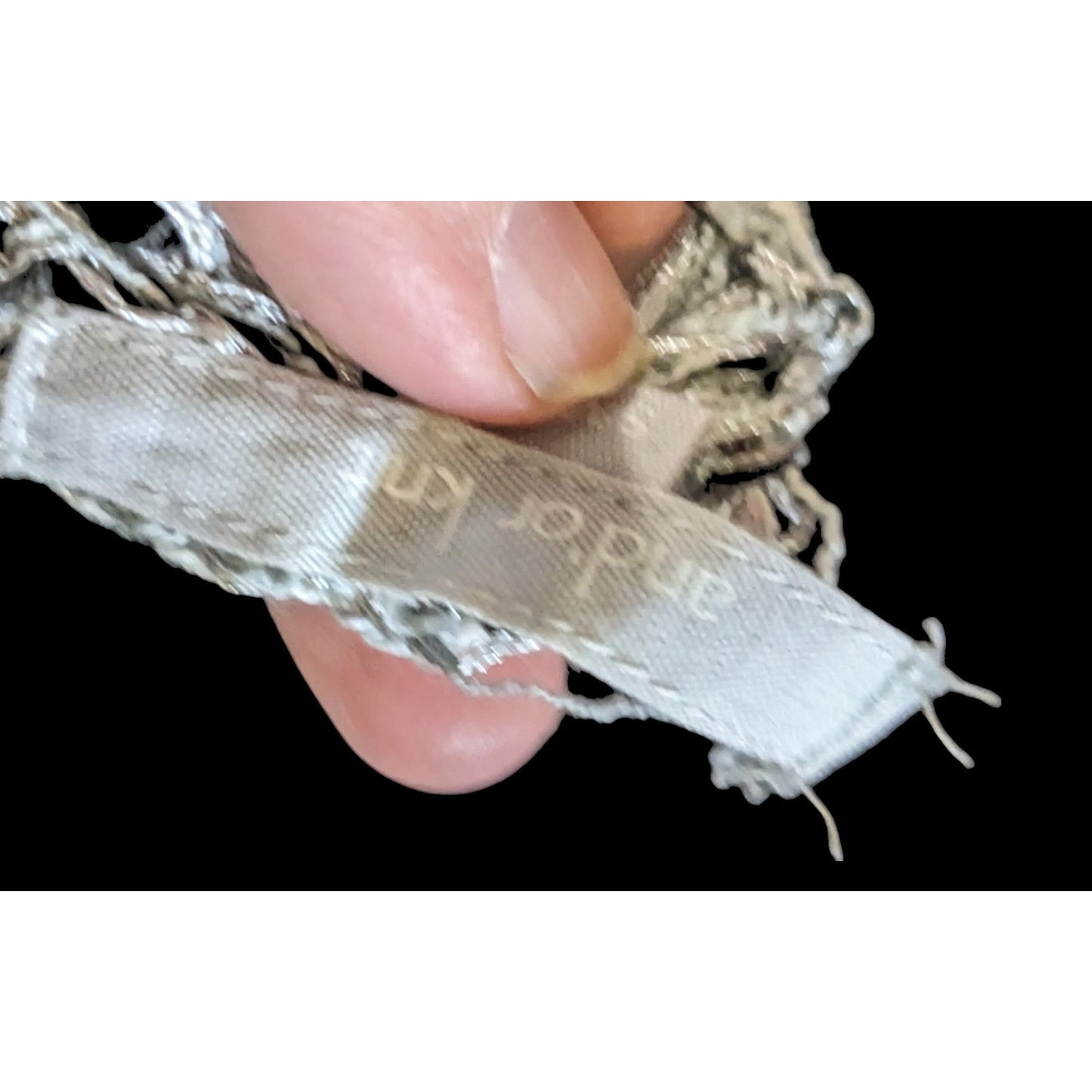 And'Or Knit Crochet Fringe Vest With Lace Details Size S/M