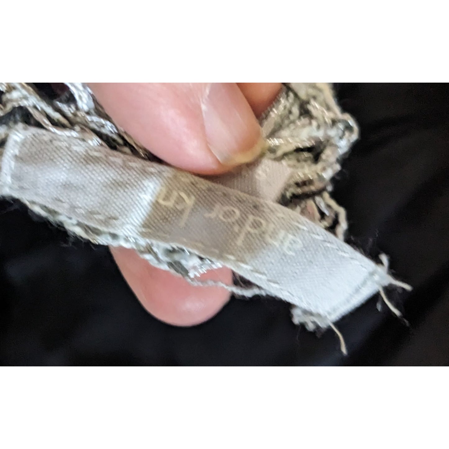 And'Or Knit Crochet Fringe Vest With Lace Details Size S/M