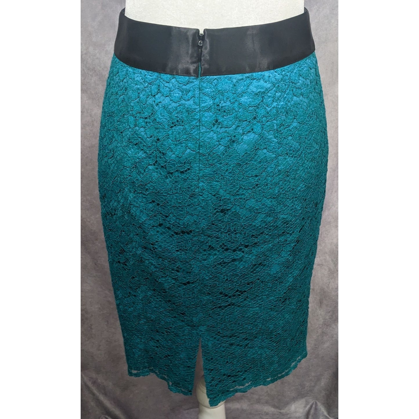 Banana Republic X LWren Scott Teal Lace Pencil Skirt