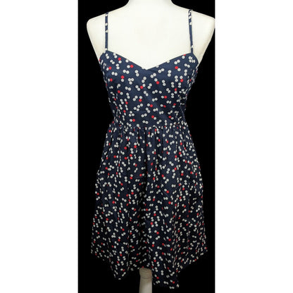 Gap Preppy Navy Polka Dot Spaghetti Strap Sundress