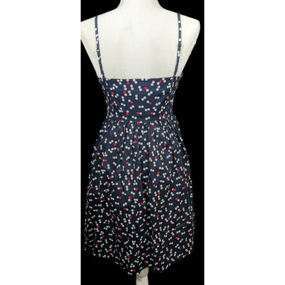 Gap Preppy Navy Polka Dot Spaghetti Strap Sundress