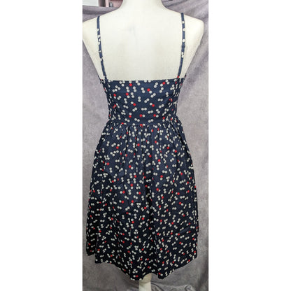 Gap Preppy Navy Polka Dot Spaghetti Strap Sundress