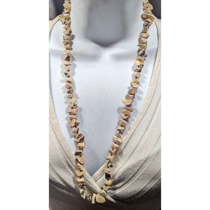 Vintage Tortoise Shell Agate Beaded Necklace
