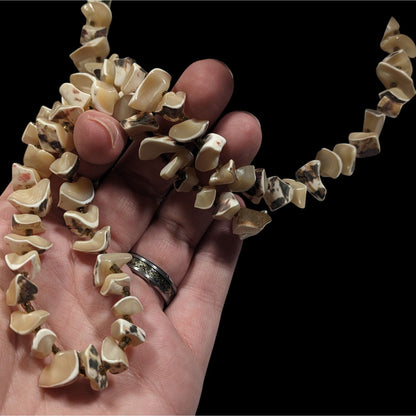 Vintage Tortoise Shell Agate Beaded Necklace