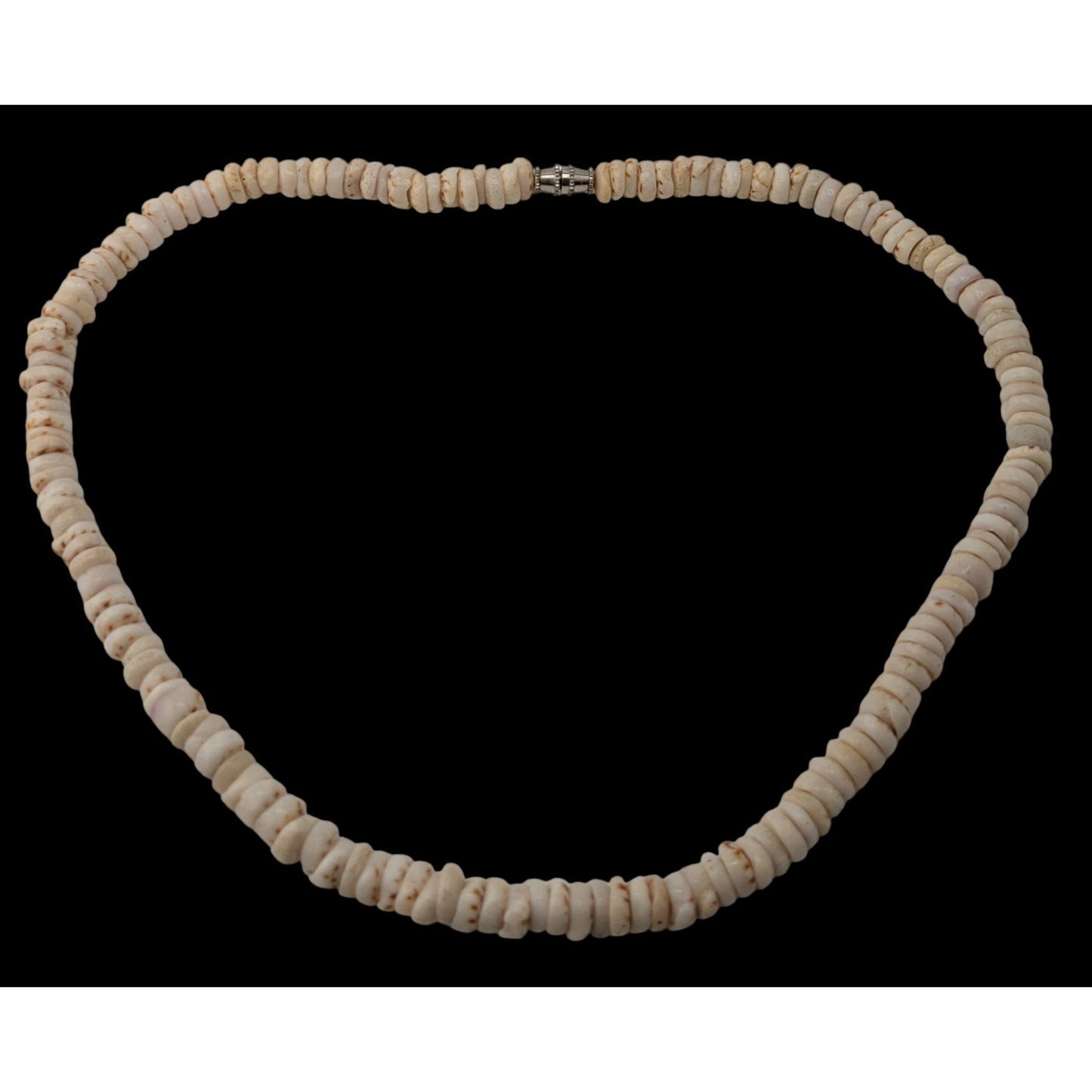 Vintage Beachy White Shell Bead Necklace