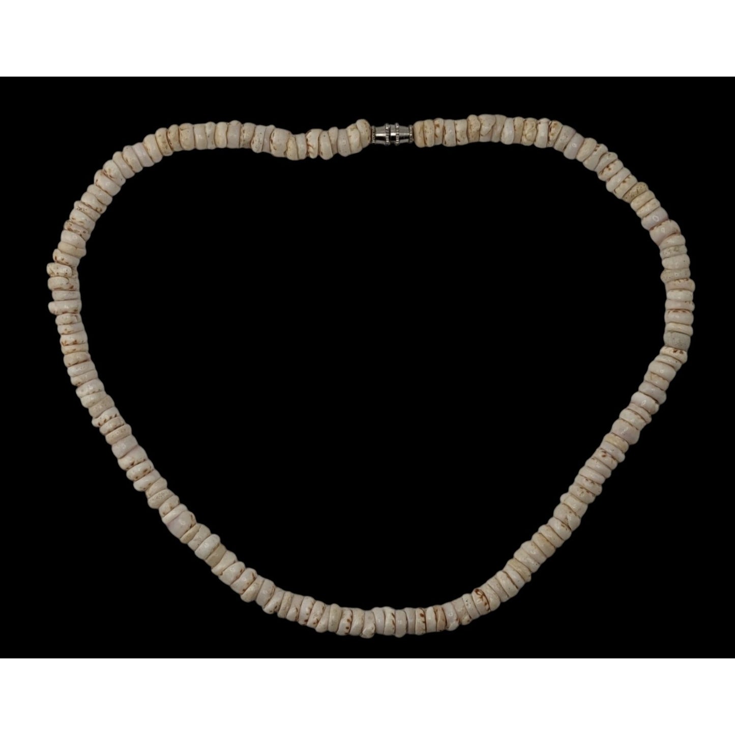 Vintage Beachy White Shell Bead Necklace