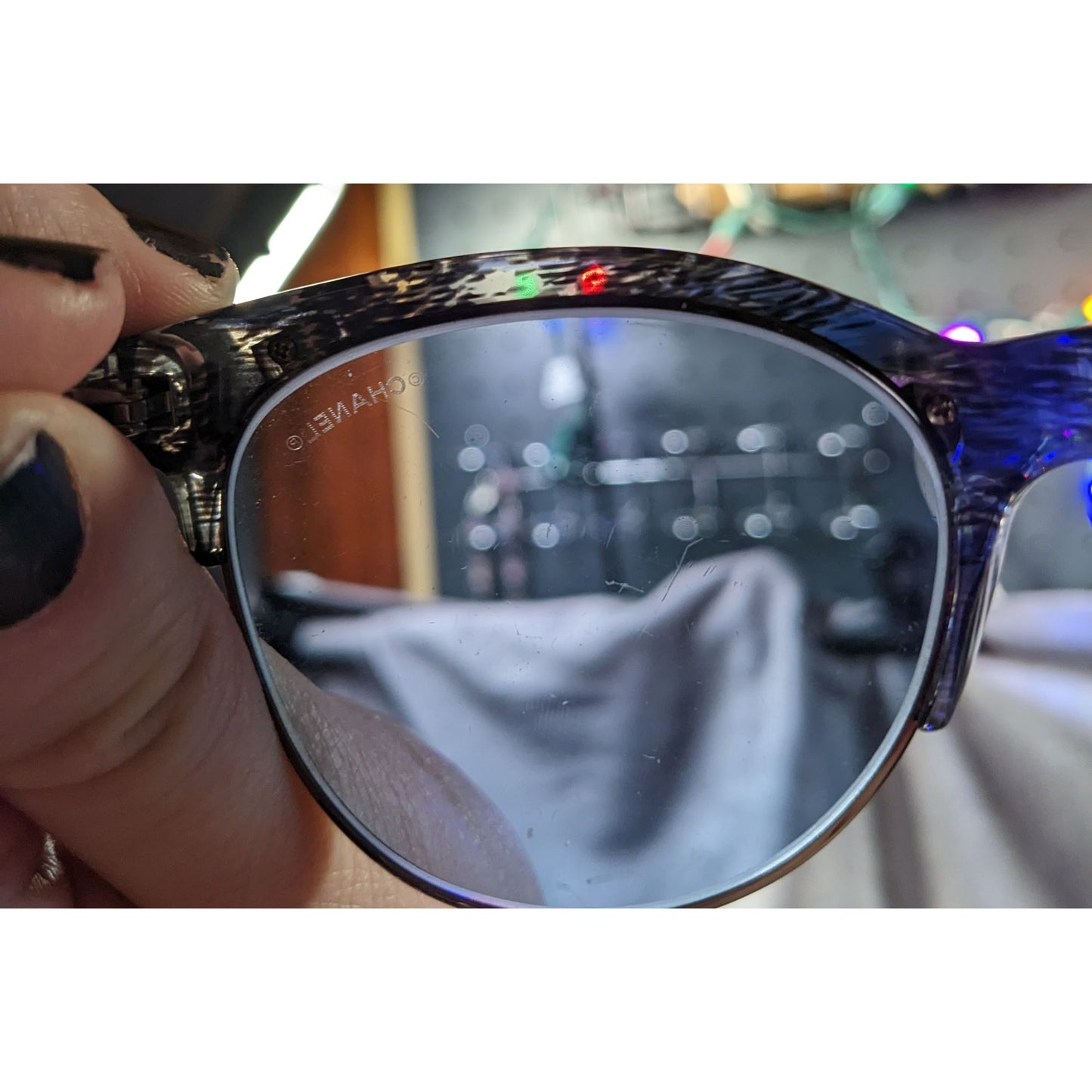 Chanel Blue Quilted Sunglasses 5342 .1552/52 Made In Italy