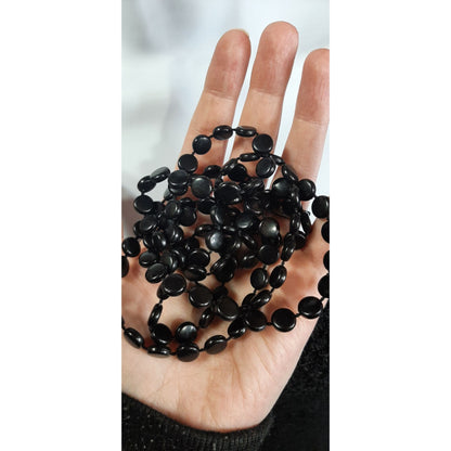 Casual Gothic Black Extra Long Necklace
