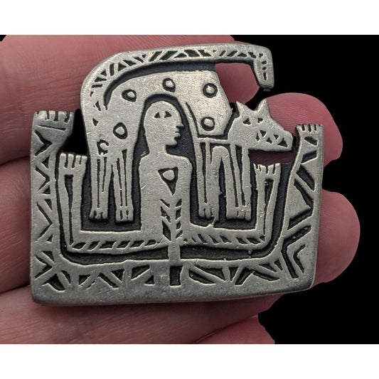 90s Art Brutalist Urban Fetishes Alice Seely Cat Brooch Pin
