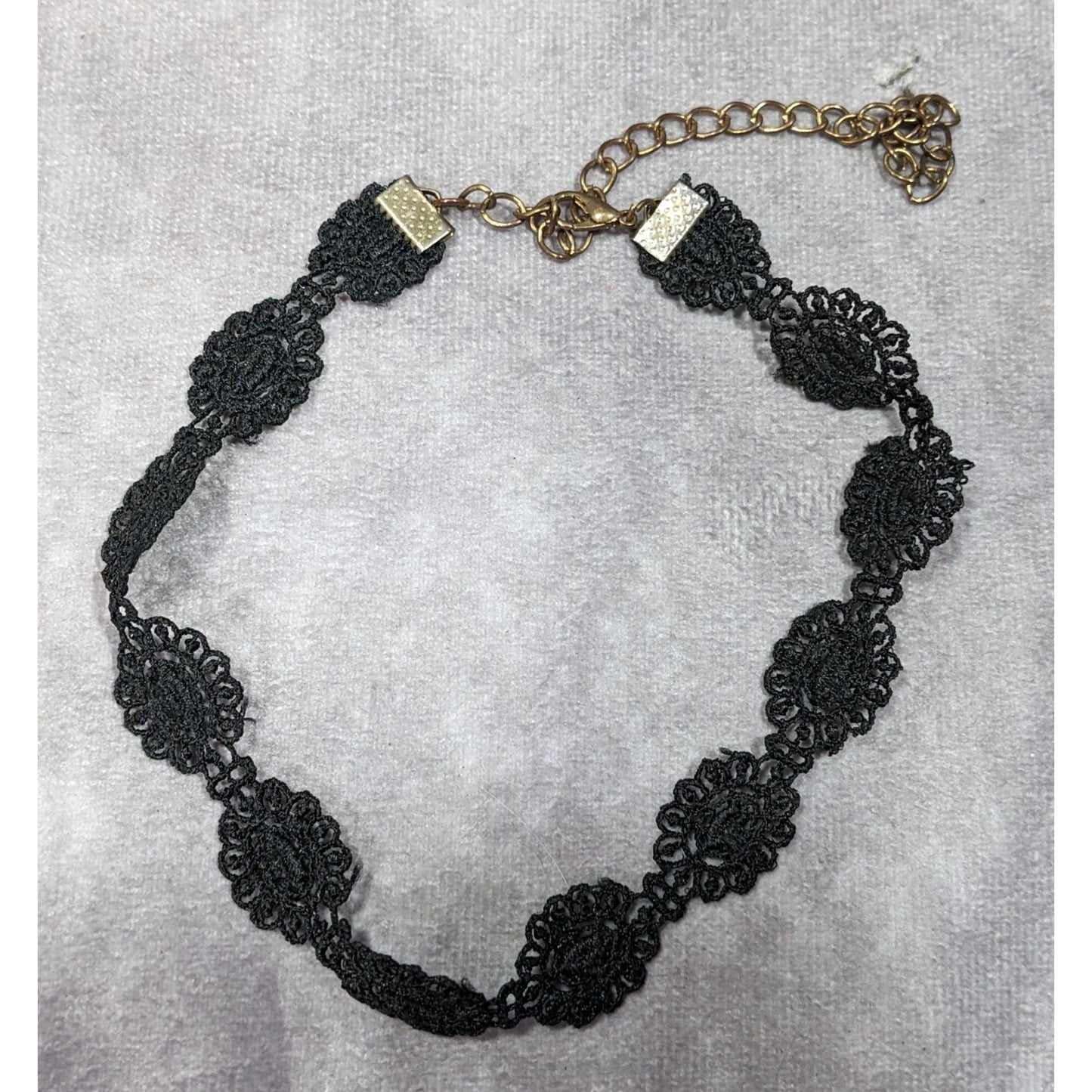 Gothic Victorian Style Floral Lace Choker