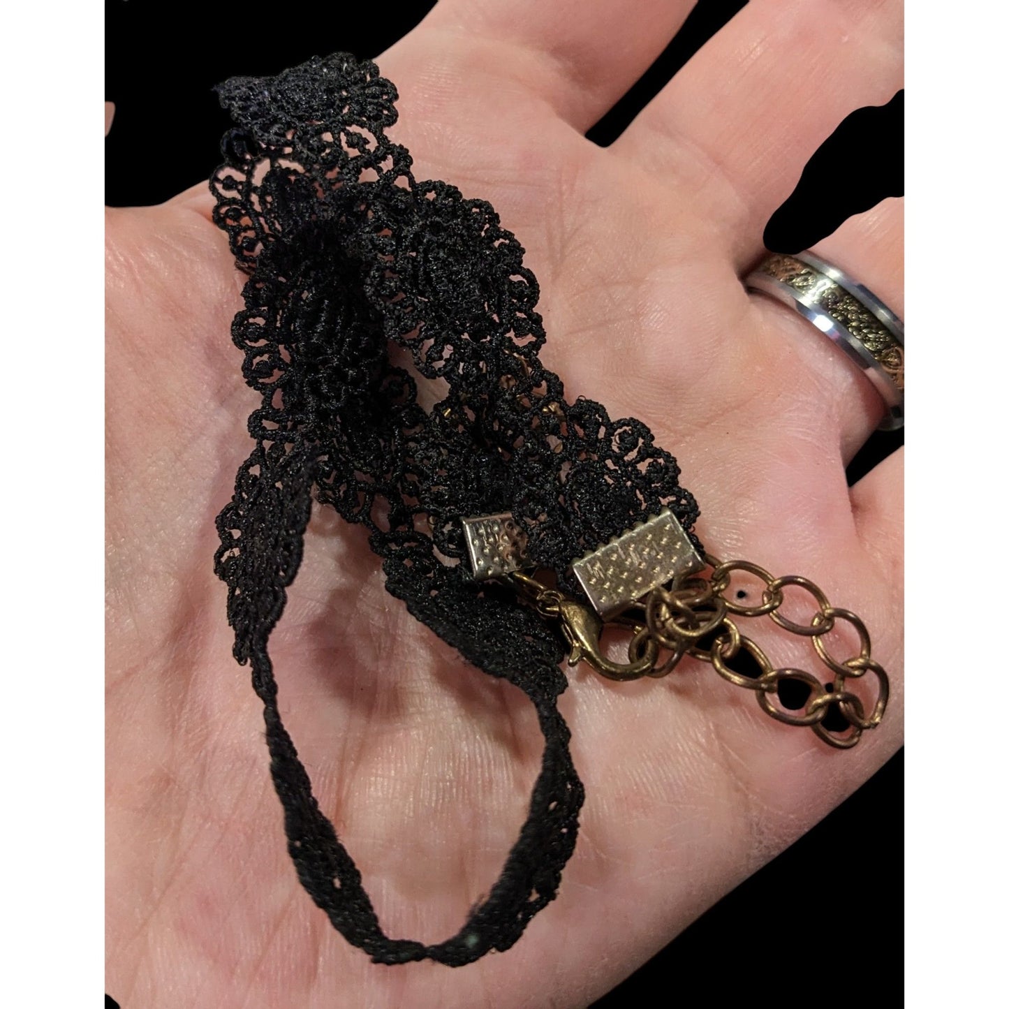 Gothic Victorian Style Floral Lace Choker