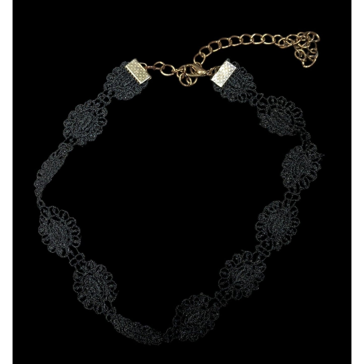 Gothic Victorian Style Floral Lace Choker