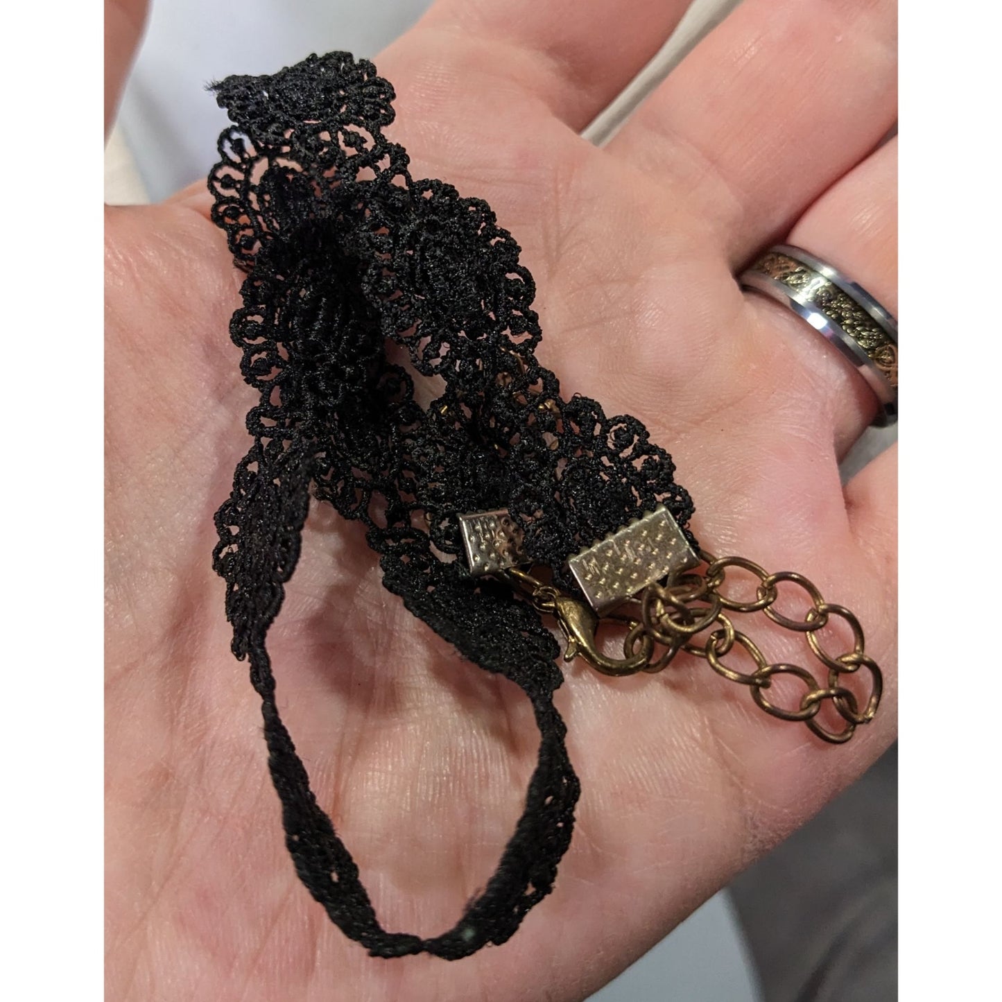 Gothic Victorian Style Floral Lace Choker