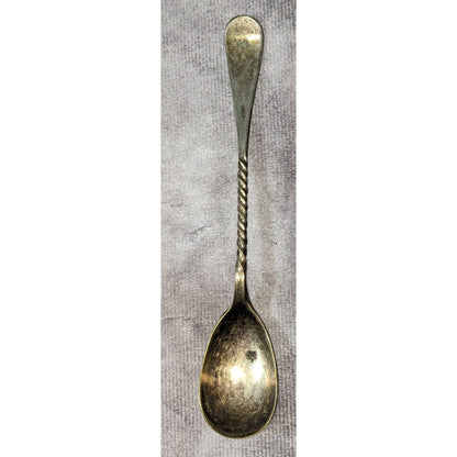 Antique Royal P Co Silverplate Twisted Handle Demitasse Spoon 4.5 Inch