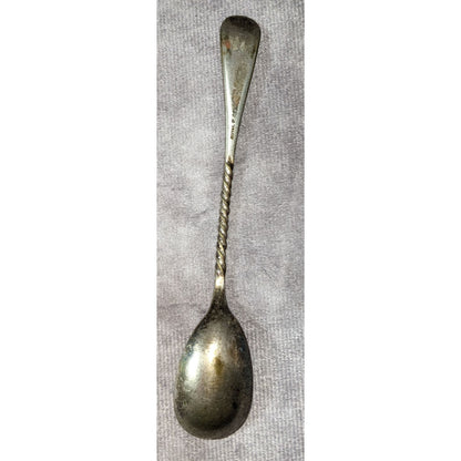 Antique Royal P Co Silverplate Twisted Handle Demitasse Spoon 4.5 Inch