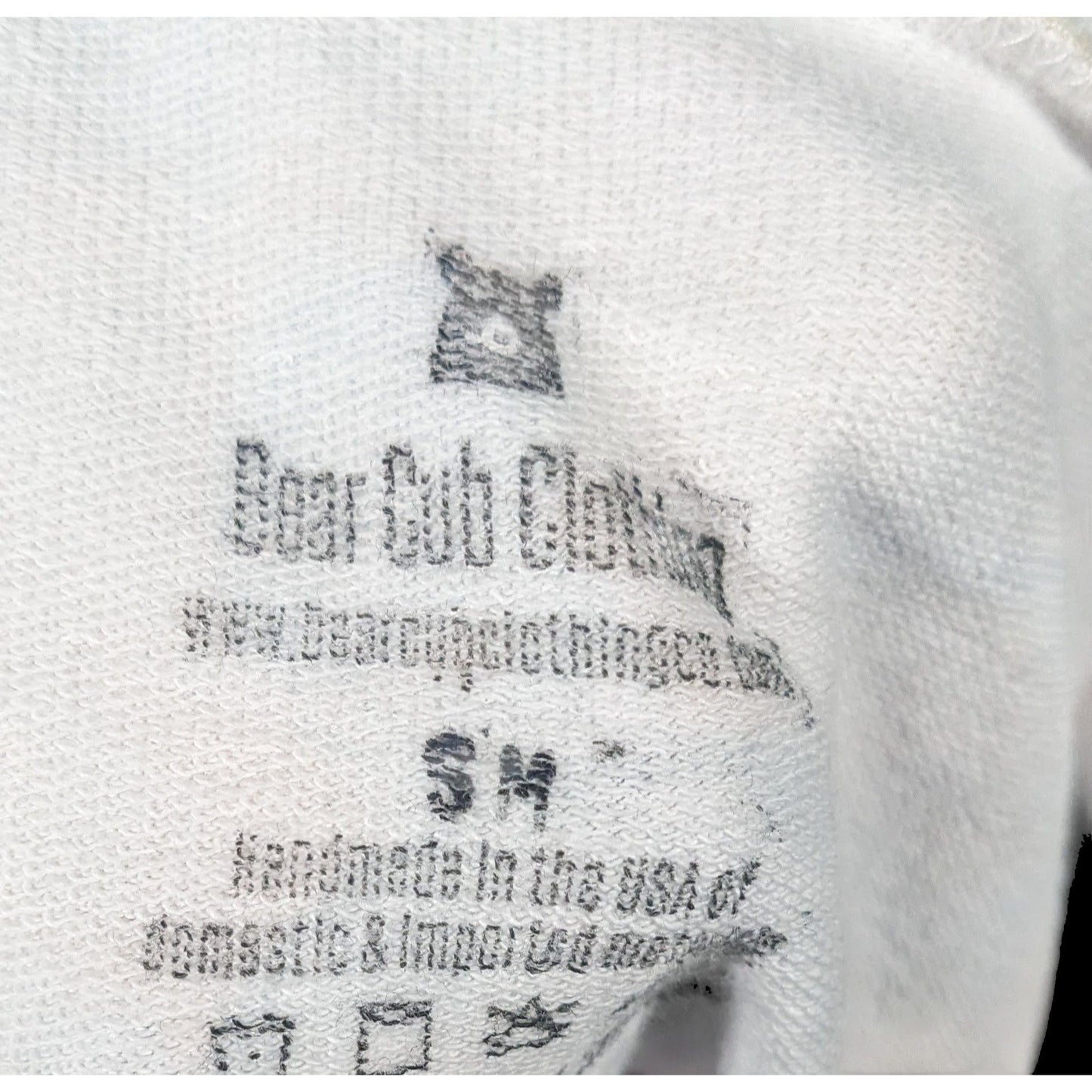 Bear Cub Clothing Orange Skull Mushroom Hoodie Size Small