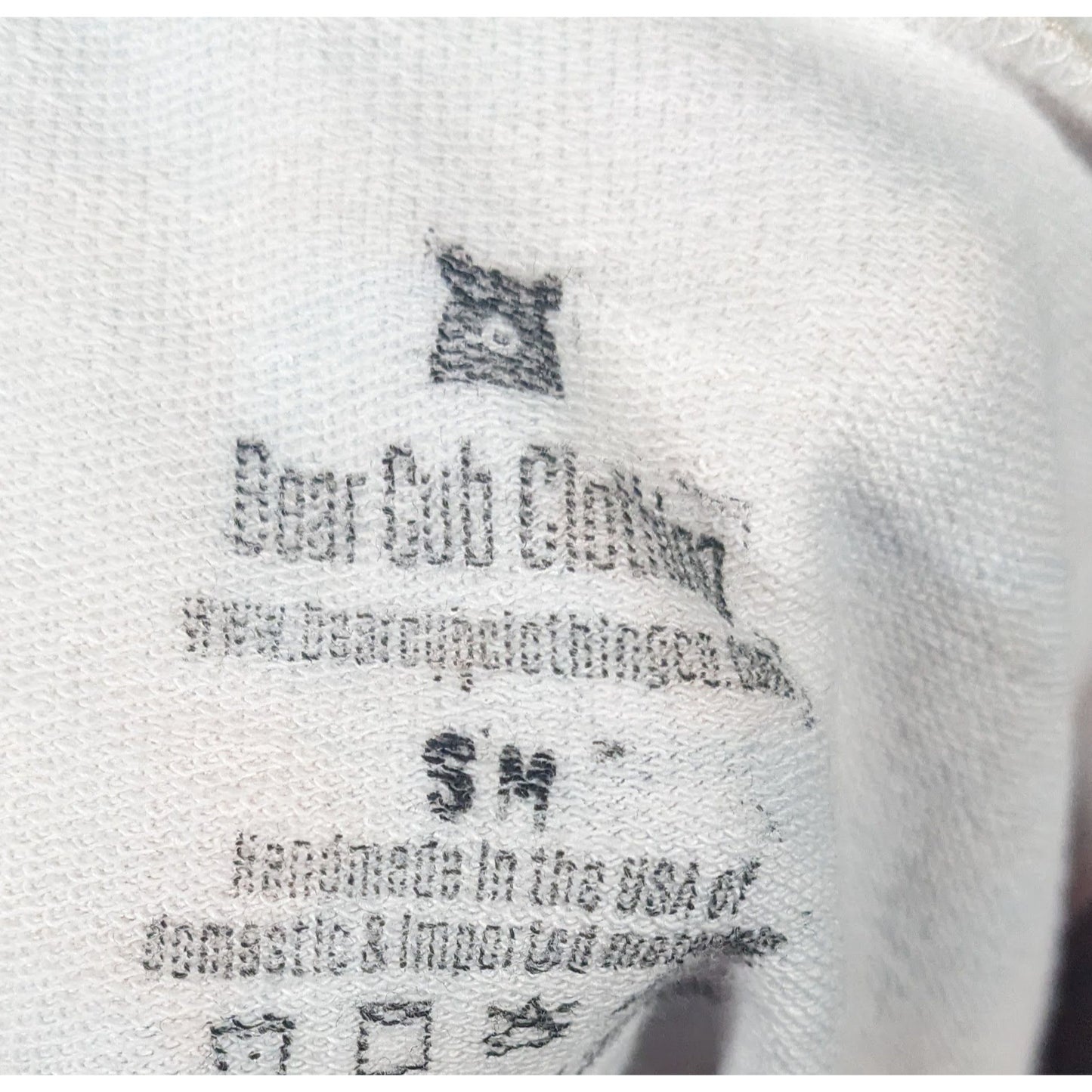 Bear Cub Clothing Orange Skull Mushroom Hoodie Size Small