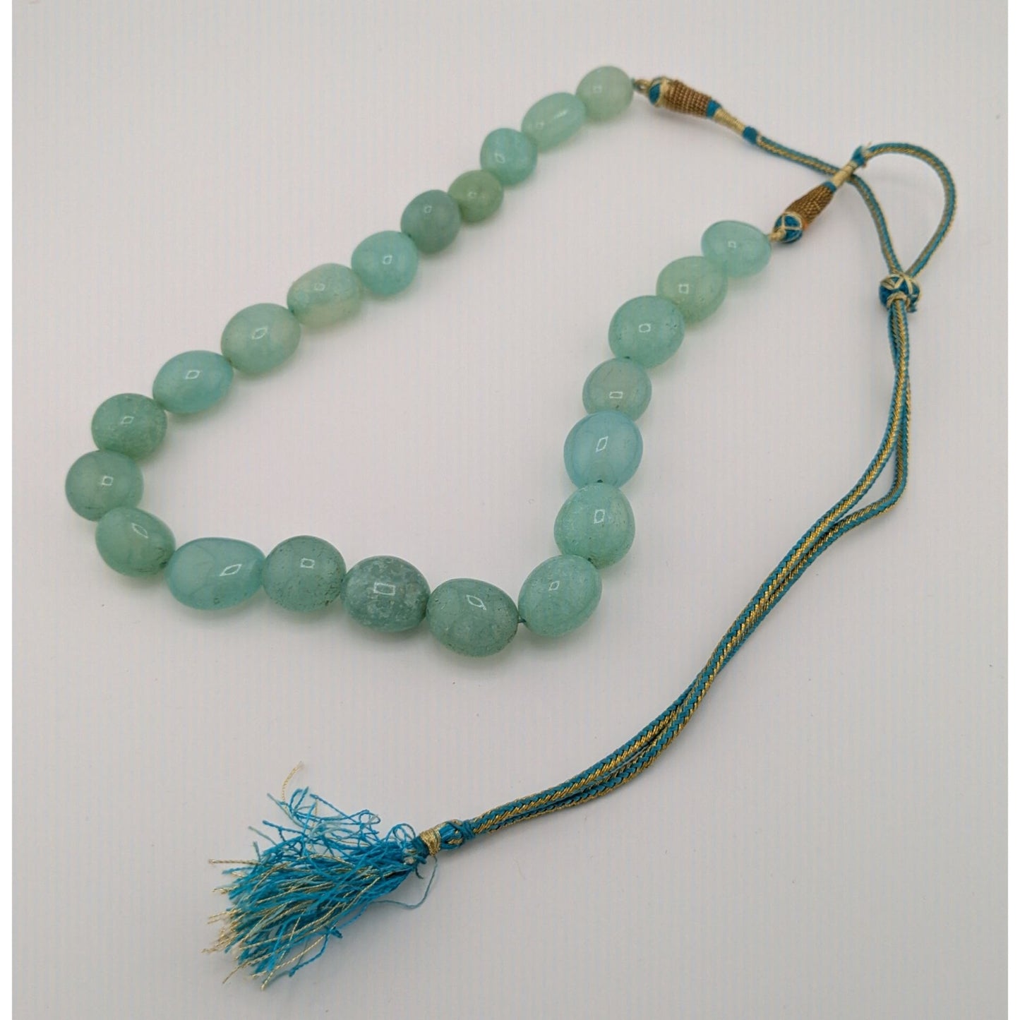 Indian Bridal Polished Aventurine Beaded Necklace