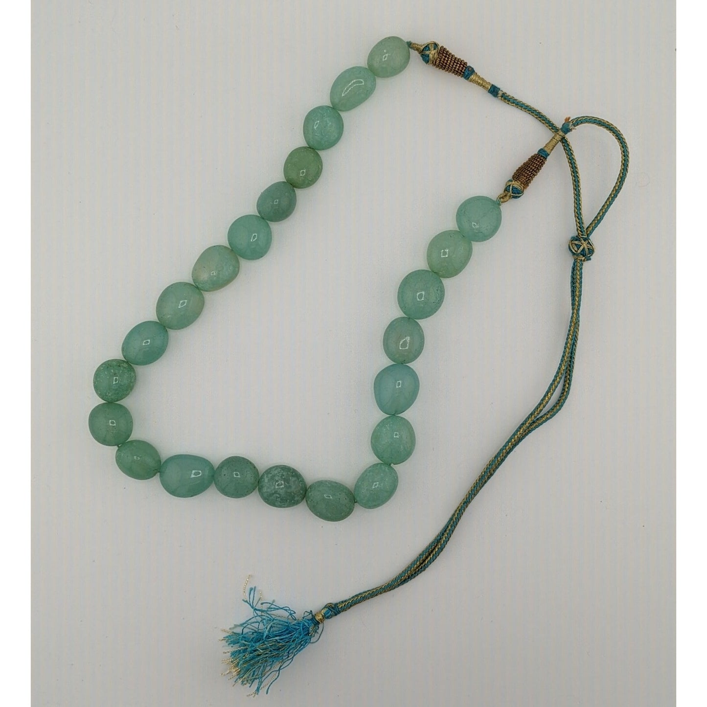Indian Bridal Polished Aventurine Beaded Necklace