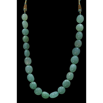 Indian Bridal Polished Aventurine Beaded Necklace
