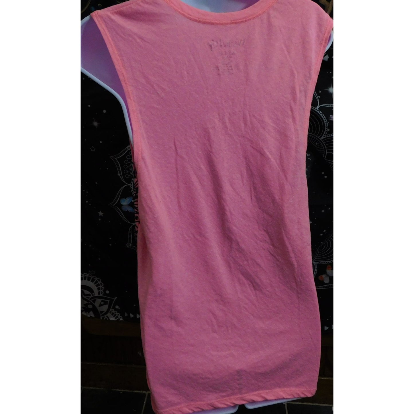 Wound Up Bohemian Sparkly Black And Pink Elephant Top