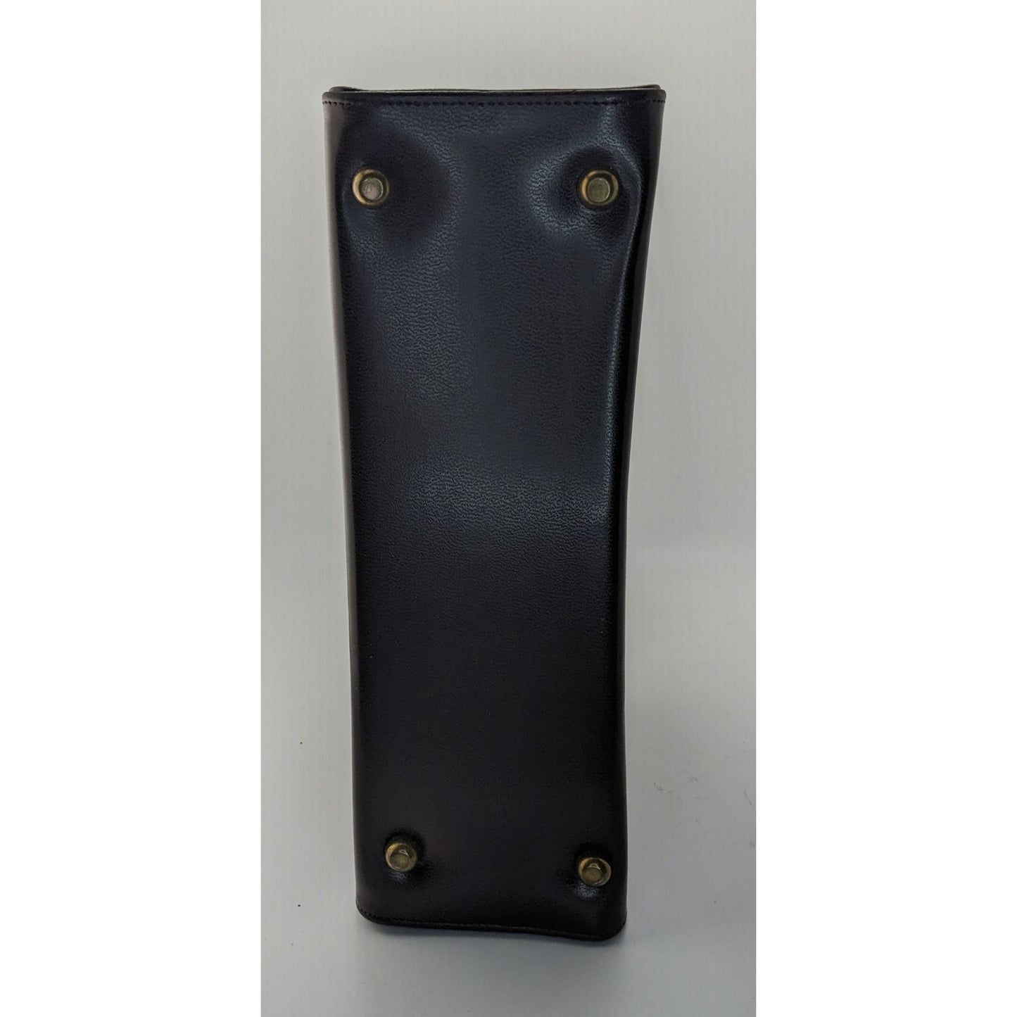 Vintage 50s/60s Black & Taupe Mod Handbag Retro Twist Clasp 10x6.5x3.5 Inches 5-Inch Handle Drop