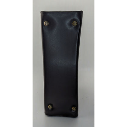 Vintage 50s/60s Black & Taupe Mod Handbag Retro Twist Clasp 10x6.5x3.5 Inches 5-Inch Handle Drop