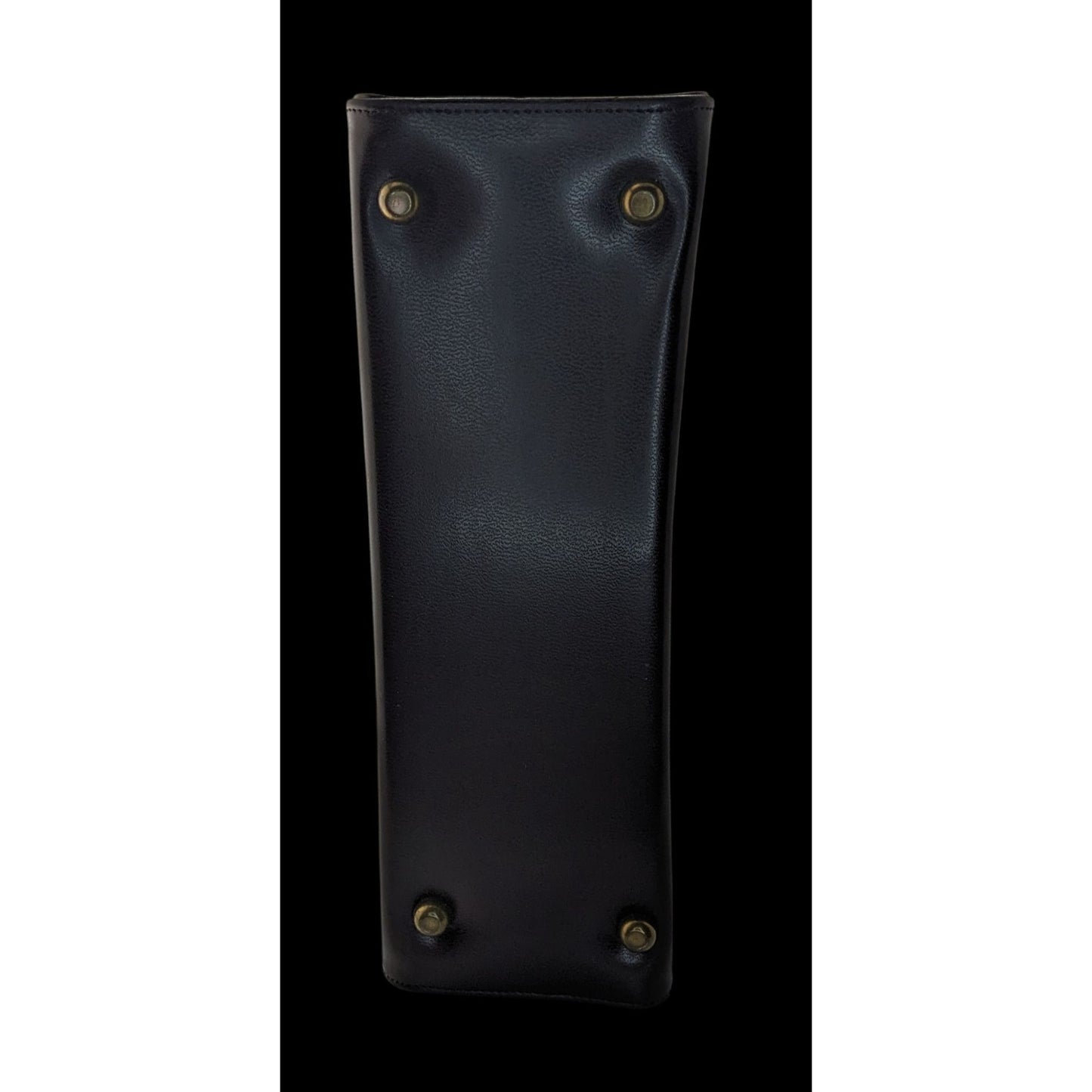 Vintage 50s/60s Black & Taupe Mod Handbag Retro Twist Clasp 10x6.5x3.5 Inches 5-Inch Handle Drop