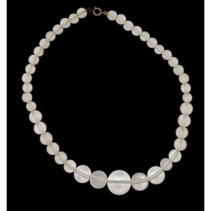 Vintage Crystal Clear Lucite Beaded Necklace