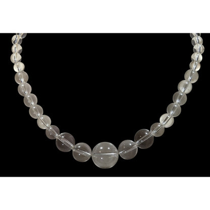 Vintage Crystal Clear Lucite Beaded Necklace