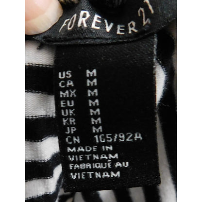 Forever 21 Funny Polar Bear Tee Black With White Print