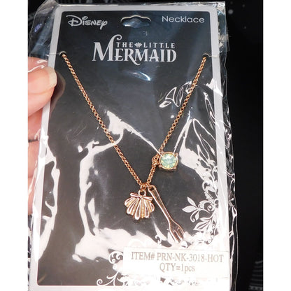 Disney's Little Mermaid Rose Gold Tone Necklace