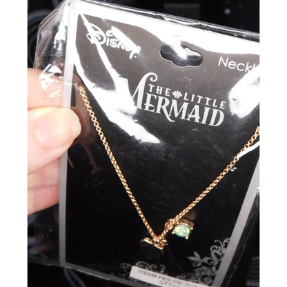 Disney's Little Mermaid Rose Gold Tone Necklace