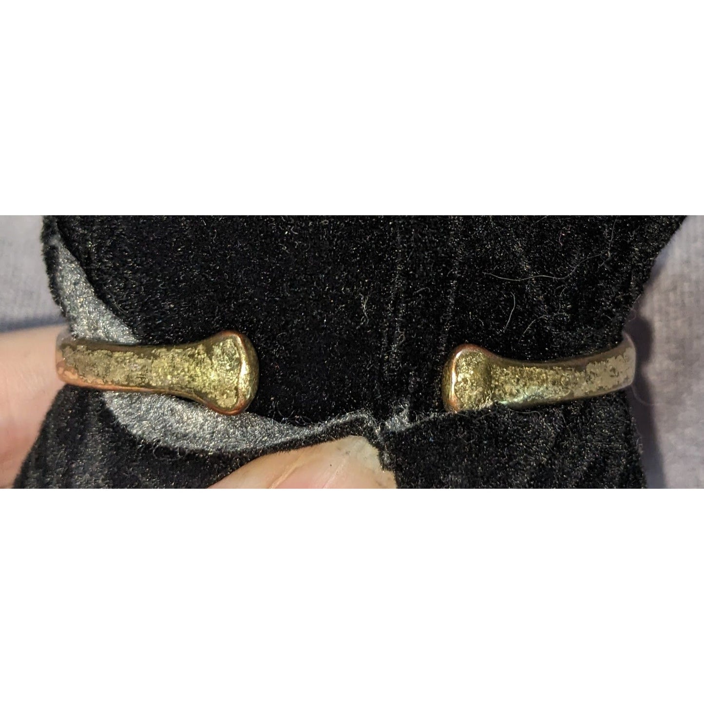 Boho Rustic Lucky Brand Distressed Two Tone Openwork Cuff Bracelet