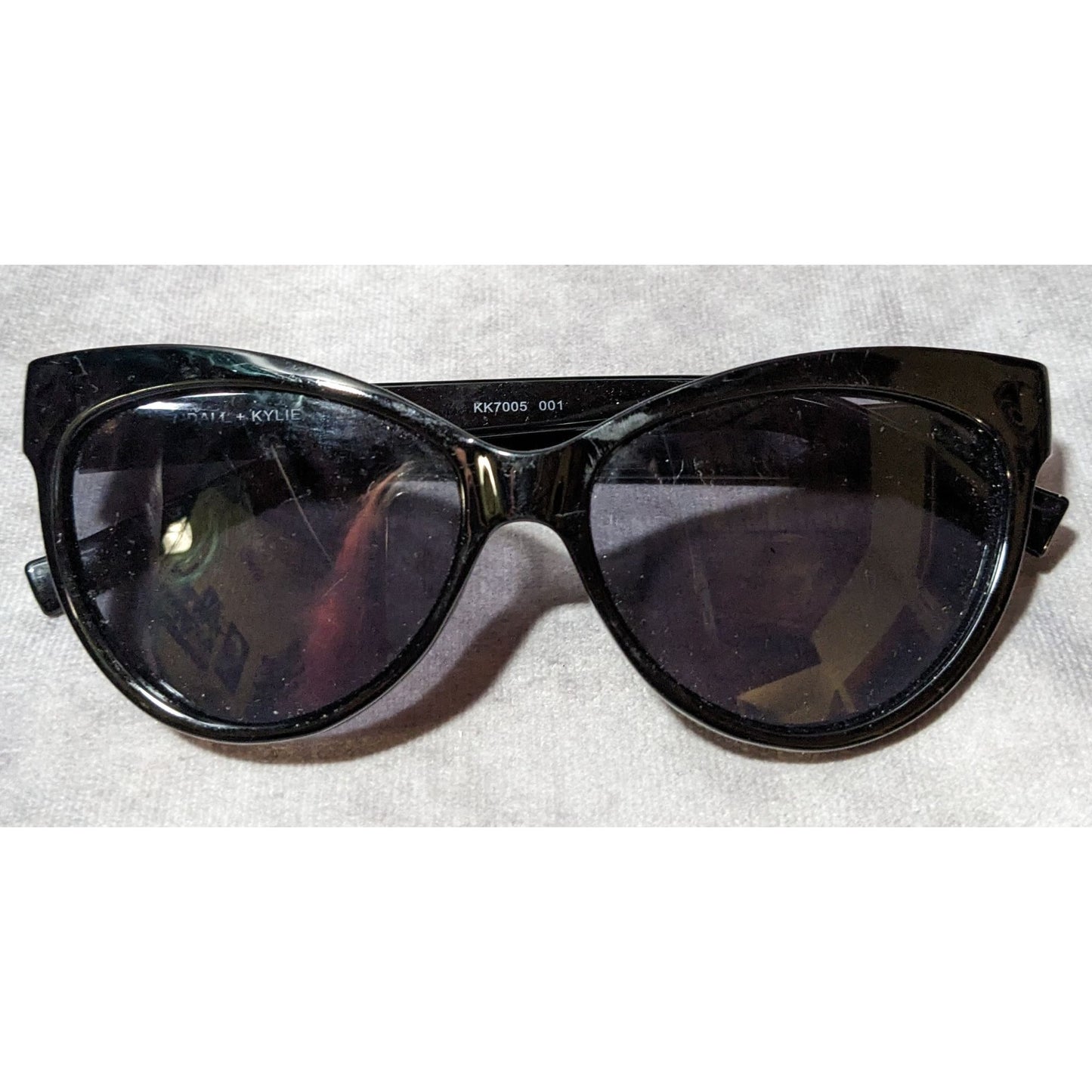 Kendall & Kylie Gothic Black Ceci Cateye Sunglasses