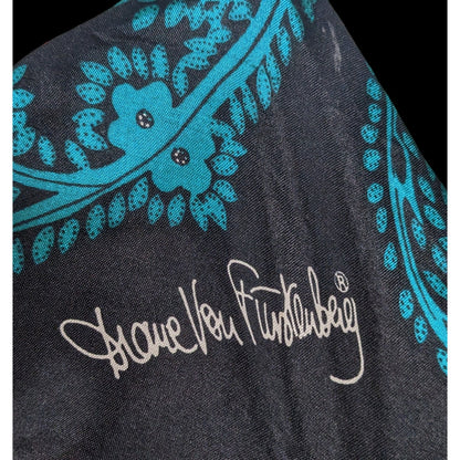 Vintage Diane Von Furstenberg Plaid And Paisley Scarf